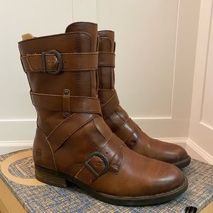 Born Leather Boots, Size 6.5, Brown
